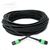 Stock Indoor/Outdoor 30 Meter 12 Fiber (1 X 12) MPO APC Female to MPO APC Female Singlemode LSZH Rated Fiber Optic Trunk Cable - Method B (Fully Flipped) by QuickTreX