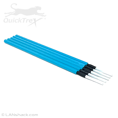 QuickTreX Fiber Optic Cleaning Sticks for LC / MU 1.25mm Adapters and Ferrules - 5 Pack