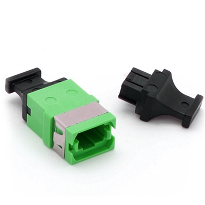 MPO/MTP Singlemode APC (Key UP - Key Down) Fiber Optic Coupler - Green