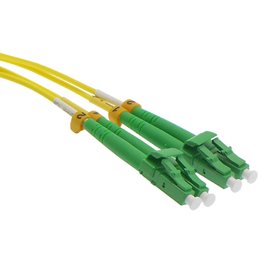 Stock 3 meter LC APC to LC APC Singlemode Duplex Fiber Optic Patch Cable