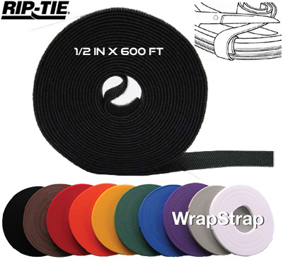 600 Foot Roll Rip-Tie Lite Wrap Strap 1/2 inch Cable Tie