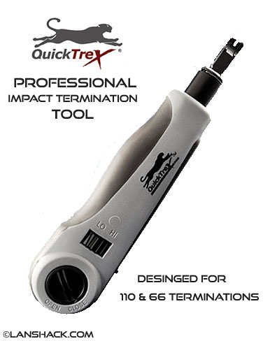 QuickTreX® Professional Wire Surgeon® Impact Termination Tool for 110 and optional 66 terminations