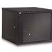 9U LINIER® Fixed Wall Mount Cabinet - Glass Door