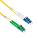 Stock 2 meter LC UPC to LC APC Singlemode Duplex Fiber Optic Patch Cable