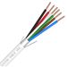 Premium 22/6 AWG Shielded Plenum Rated Indoor/Outdoor Security Camera, Control, Sound, and Alarm Cable - WHITE 1000FT - Reel in Box -Stranded Copper Conductors, CMP, CL3P, FPLP, FT6 by Syston