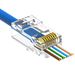 Cat 6 UTP Feed Through RJ45 Modular Plugs - Bag of 100
