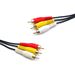 50 FT RCA Male to Male x 3 Audio / Video Cable with Gold Plated Connectors
