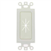 Decor Insert with Flexible Opening for Low Voltage Cable Pass-Through & Concealment