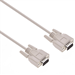 50Ft DB9 Male to Male Serial Cable Fully Shielded With Molded Connectors
