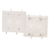 2-Gang Feed-Through Wall Plate with Flexible Opening