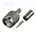 TNC Male Crimp 50 ohms Connector by QuickTrex RG-8X Cable Group X N,G,D; For Cables: LMR-240, RG-8X