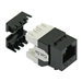 QuickTreX Premium Cat 6 Keystone Jack Back View Capped