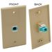 SC Simplex Multimode OM3 / OM4 Fiber Optic Keystone Coupler by QuickTreX