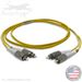 FC to FC Plenum Rated Singemode 9/125 Premium Custom Duplex Fiber Optic Patch Cable with Corning® Glass - Made in the USA by QuickTreX®