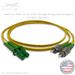 LC APC to FC APC Plenum Rated Singemode 9/125 Premium Custom Duplex Fiber Optic Patch Cable