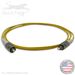 FC to FC Plenum Rated Singemode 9/125 Premium Custom Simplex Fiber Optic Patch Cable with Corning® Glass - Made in the USA by QuickTreX®