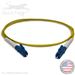 LC to LC Plenum Rated Singemode 9/125 Premium Custom Simplex Fiber Optic Patch Cable with Corning® Glass - Made in the USA by QuickTreX®