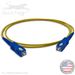 SC to SC Plenum Rated Singemode 9/125 Premium Custom Simplex Fiber Optic Patch Cable with Corning® Glass - Made in the USA by QuickTreX®