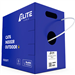 Cat 6 Unshielded (U/UTP) Solid 23AWG 400MHz Outdoor CMP LSFRPVC Bulk Cable 1000 Ft White by Elite