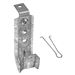 1 - 5/16 Inch Ceiling Mount Galvanized Steel J-Hooks with Retaining Clips for Cable Support & Wire Management - 50 Pack