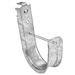 4 Inch Ceiling Mount Galvanized Steel J-Hooks with Retaining Clip for Cable Support & Wire Management - 25 Pack