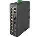10 Port Unmanaged Industrial DIN Rail Gigabit Network Switch with 8 x 10/100M and 2 x 1000M TX SFP Combo by Unicom