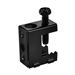3/4 Inch Opening Adjustable Spring Steel Beam Clamps for Mounting Cable Support J-Hooks - Black - 50 Pack