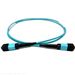 Stock 1 Meter 12 Fiber (1 X 12) MPO Male to MPO Male Multimode 10/40/100 GIG OM4 50/125 OFNR Riser Rated Fiber Optic Patch Cable - Method A Straight Through
