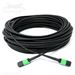 Stock Indoor/Outdoor 30 Meter 12 Fiber (1 X 12) MPO APC Female to MPO APC Female Singlemode LSZH Rated Fiber Optic Trunk Cable - Method A (Straight Through) by QuickTreX