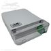 1 Fiber / Port Mini Fiber Optic Surface Mount Termination / Splice Box w/ Singlemode SC APC Adapter w/Shutter, 1 Meter SM SC APC Pigtail, Splice Sleeve, and Hinged Splice Tray with Wire Management by QuickTreX®