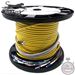 Stock 12 Strand Indoor/Outdoor Plenum Rated Singlemode Pre-Terminated Fiber Optic Cable Assembly with Corning® Glass, LC UPC Connectors, and Pulling Eyes - 500FT - Made in the USA by QuickTreX®