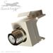 QuickTreX&reg; Coaxial Keystone F Coupler, White