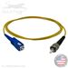 SC to ST Plenum Rated Singemode 9/125 Premium Custom Simplex Fiber Optic Patch Cable with Corning® Glass - Made USA by QuickTreX®