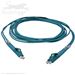 Stock 7 meter LC to LC Armored Multimode 10/40/100 GIG OM4 50/125 Duplex Plenum Rated OFCP Fiber Optic Patch Cable by QuickTreX®