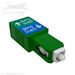 SC APC Female to SC UPC Male Singlemode 9/125 Simplex Fiber Optic Conversion Adapter by QuickTreX&reg;