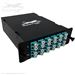 MPO 24 Fiber (2 X 12 MPO Male) to 24 LC (12 Duplex Adapters) Multimode OM4 50/125 Ultra High Density (UHD) Cassette by QuickTreX®