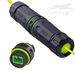 QuickTreX&reg; Premium Singlemode SC APC Simplex Outdoor Harsh Environment Waterproof IP68 Rated and High Performance PA66 Thermoplastic In-Line Fiber Optic Coupler - Compatible w/ 1.5 - 4.5 mm Cable OD