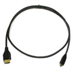 3 Ft HDMI® Male to Micro-Male D Thin Cable High Speed w/Ethernet