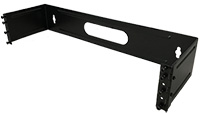 2U Hinged Wall Bracket for Patch Panels and Wire Management Panels by QuickTreX® 