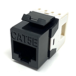 QuickTreX Premium Cat 5E Keystone Jack - 180 Degree Punch Down - TAA Compliant - RoHS Compliant and UL Listed