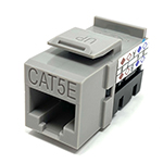 QuickTreX Premium Cat 5E Keystone Jack - 90 Degree Punch Down - TAA Compliant - RoHS Compliant and UL Listed