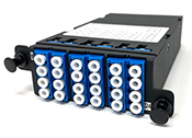 MPO 24 Fiber (1 X 24 MPO) to 24 LC (12 Duplex Adapters)  Singlemode Super High Density (SHD) Cassette by QuickTreX