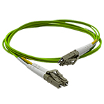 LC to LC Plenum Rated Multimode 10/40/100/400 GIG OM5 50/125 Premium Custom Duplex Fiber Optic Patch Cable with Corning® Glass - Made USA by QuickTreX®