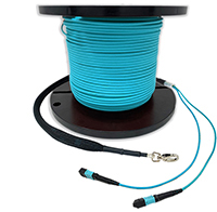 Custom Indoor MTP® OM3 10-Gig Fiber Trunk Cables