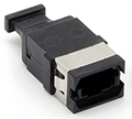 MPO Singlemode (Key UP - Key Down) Fiber Optic Coupler - Black