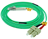 Stock 6 meter LC to SC 50/125 OM3, 10 GIG Multimode Duplex Patch Cable