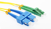 Stock 20 meter LC APC to SC UPC Singlemode Duplex Patch Cable
