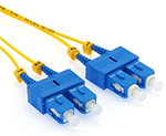 Stock 2 meter SC UPC to SC UPC Thin with Mini Boot Singlemode Duplex Patch Cable - 1.6mm Jacket