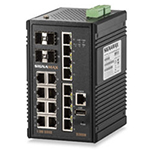 16 Port Gigabit Managed Rugged Industrial (Extreme Temp) Network Switch with 4 Gigabit SFP Ports - I300 Series by Signamax
