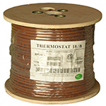 18/8 Riser Rated (CMR) Thermostat Cable Solid Copper PVC - BROWN - 250ft 